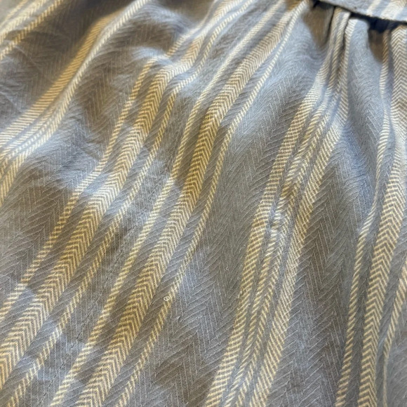 Show Me Your Mumu Casita Mini Dress Side Walk Stripe Medium Blue White - Picture 8 of 9